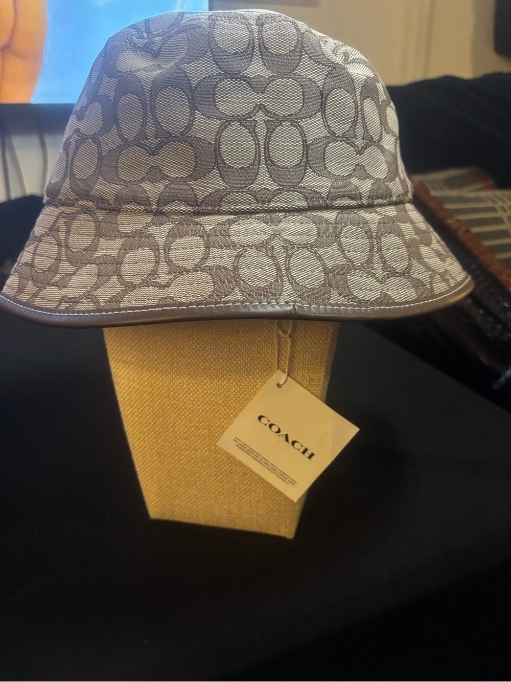 Coach Signature Logo Baseball Cap / Hat – Brown & Tan – New With Tag